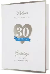 Karnet B6: Rocznica ślubu Perłowa