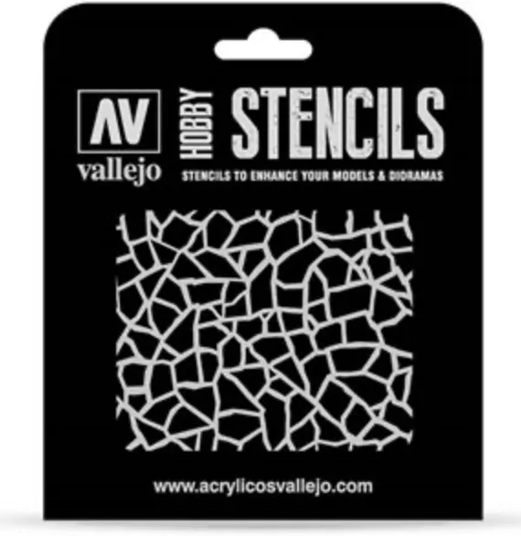 Vallejo: ST-CAM003 - Stencils - Giraffe Camo WWII - tantis.pl