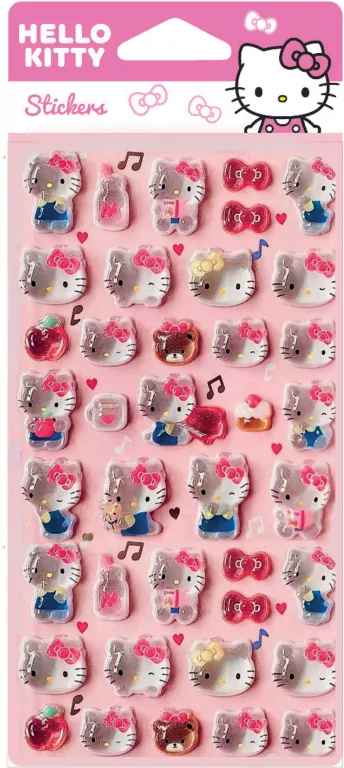 Naklejki Pop Up Hello Kitty Pink wzór 2 - tantis.pl