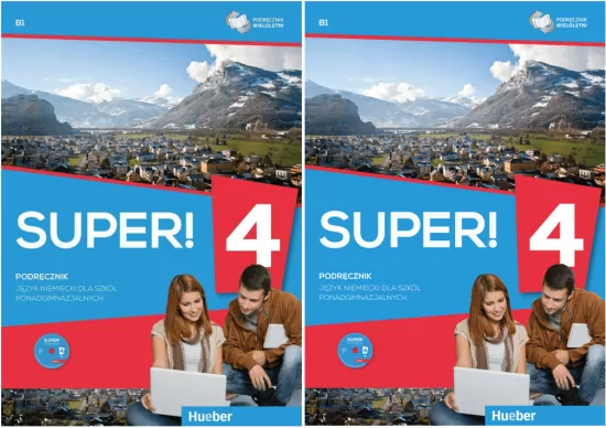 Pakiet: Super! 4. Poziom B1. Podręcznik / Zeszyt ćwiczeń dla szkół ponad gimnazjalnych