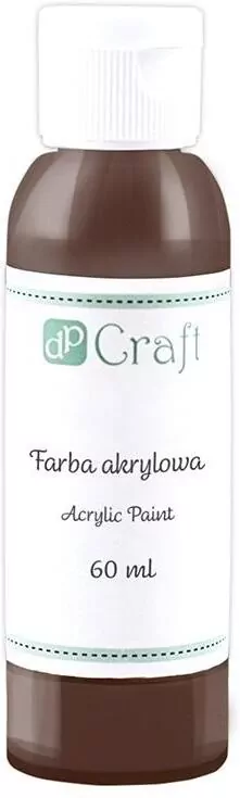 Farba akrylowa ciemnobrązowa 60ml - tantis.pl
