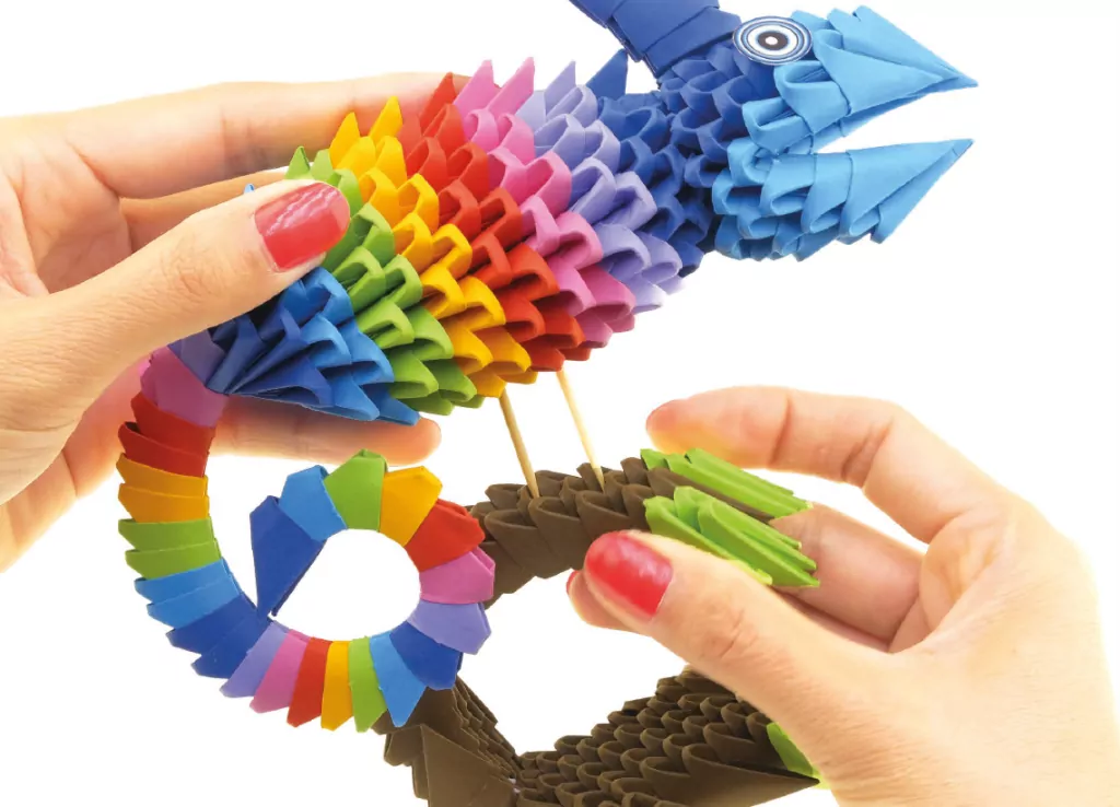 Origami 3D kameleon/chameleon - tantis.pl