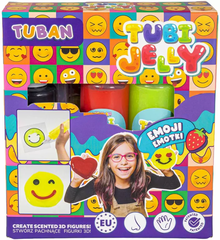 Zestaw Tubi Jelly Emotki 3 kolory - tantis.pl