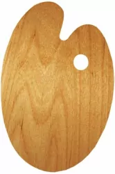 Paleta malarska drewniana Owal 20x30cm