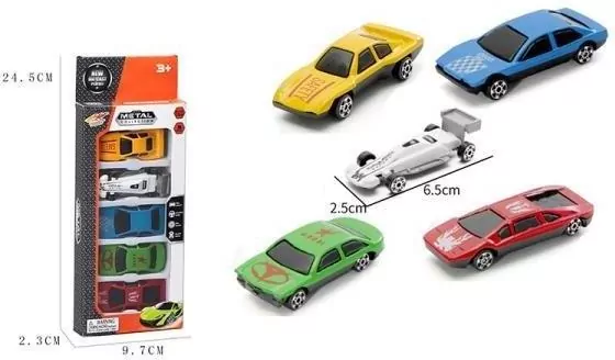 Auta metalowe 1:64 5 szt. - tantis.pl