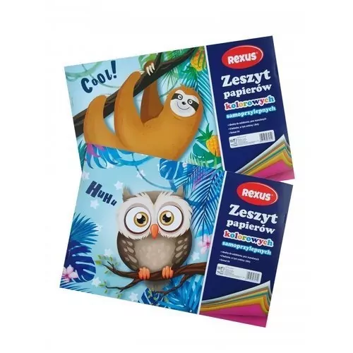 Zeszyt papierów kolorowych samoprzylepnych - tantis.pl