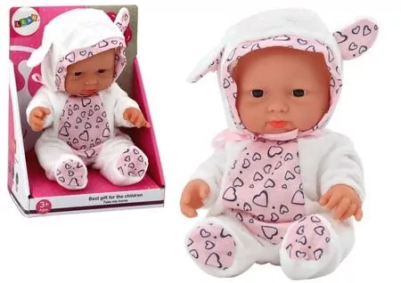 Lalka bobas białe ubranko 21cm - tantis.pl