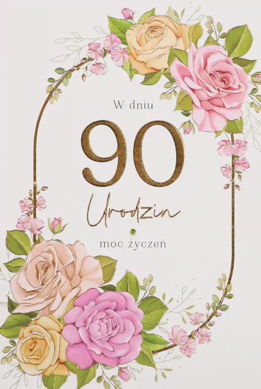 Karnet Urodziny 90 - tantis.pl