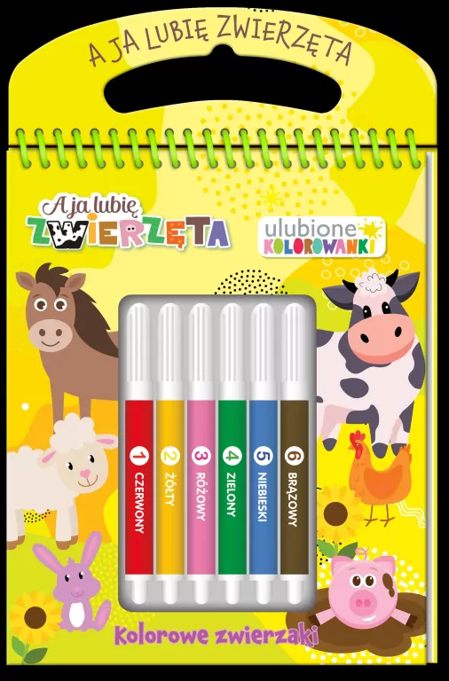 A ja lubię zwierzęta. Ulubione kolorowanki 2 - tantis.pl