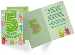 Karnet B6 PR-288 Urodziny 5