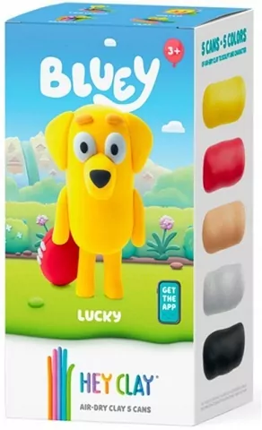 Hey Clay - Figurka Bluey Lucky + akcesoriami 5pak - tantis.pl
