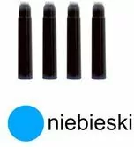 Naboje do piór niebieskie. 100 sztuk - tantis.pl