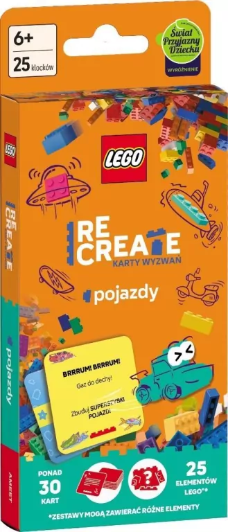 Lego Recreate. Karty wyzwań. Pojazdy - tantis.pl