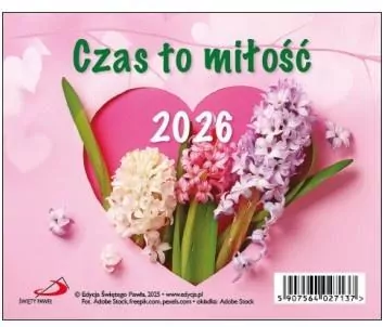 Kalendarz 2026 biurkowy Czas to miłość - tantis.pl