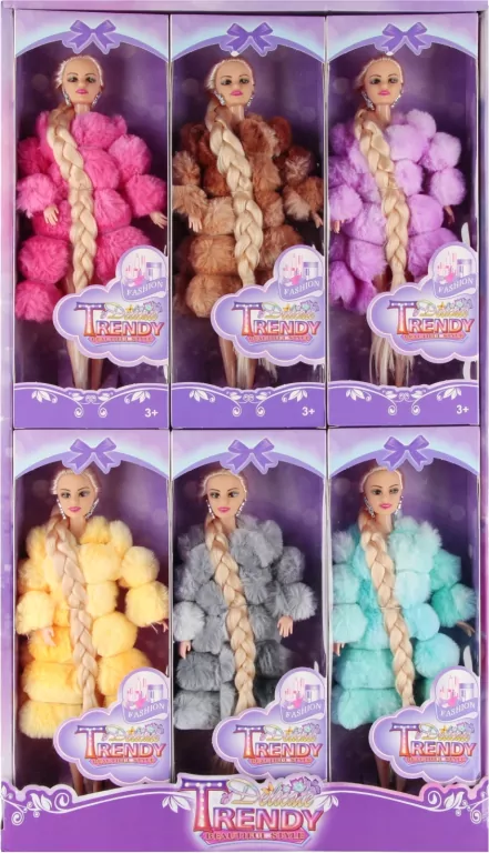 Lalka w futerku 29cm Mega Creative 543701 p6, mix cena za 1 szt - tantis.pl