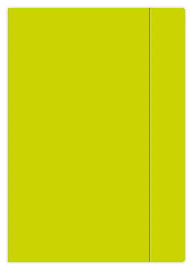 Teczka z gumką A4+ Fluo limonkowa - tantis.pl