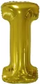 Balon foliowy litera I złota 40,5x86cm - tantis.pl