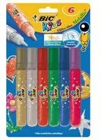 Klej brokatowy Glitter mix kolorów 6 kolorów BIC - tantis.pl