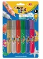 Klej brokatowy Glitter mix kolorów 6 kolorów BIC - tantis.pl