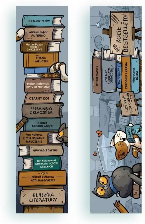 Zakładka kartonowa. Kocie bestsellery - tantis.pl