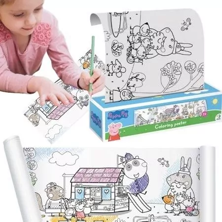 Świnka Peppa. Kolorowanka na rolce - tantis.pl