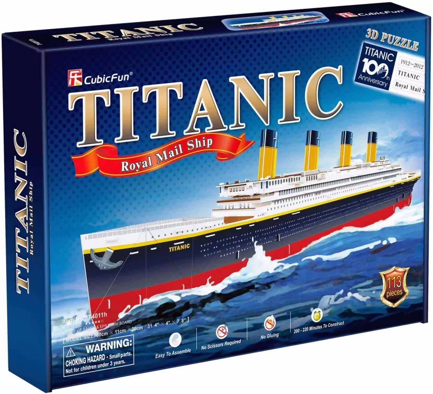 Puzzle 3D. Titanic duże - tantis.pl
