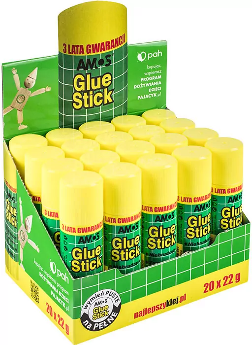 Klej w sztyfcie. 22g. 20 sztuk - tantis.pl