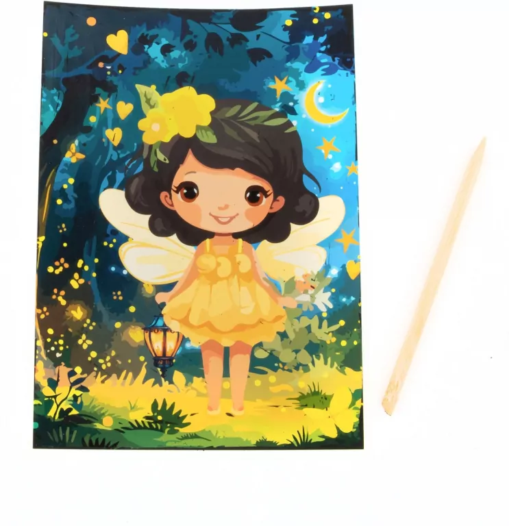 Wydrapywanka z malowanką świecącą. Magic - tantis.pl