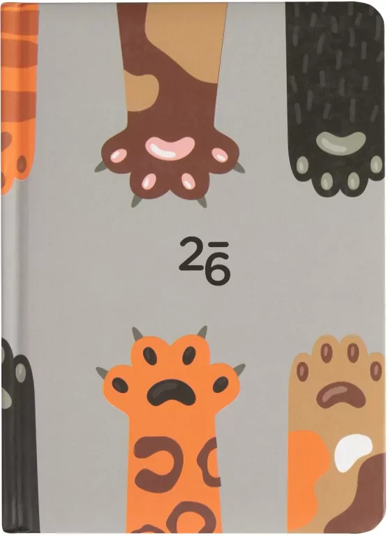 Kalendarz tygodniowy 2026 B6 Łapki ALBI - tantis.pl