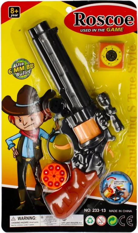 Pistolet 2w1 na kapiszony i kulki. Mix - tantis.pl