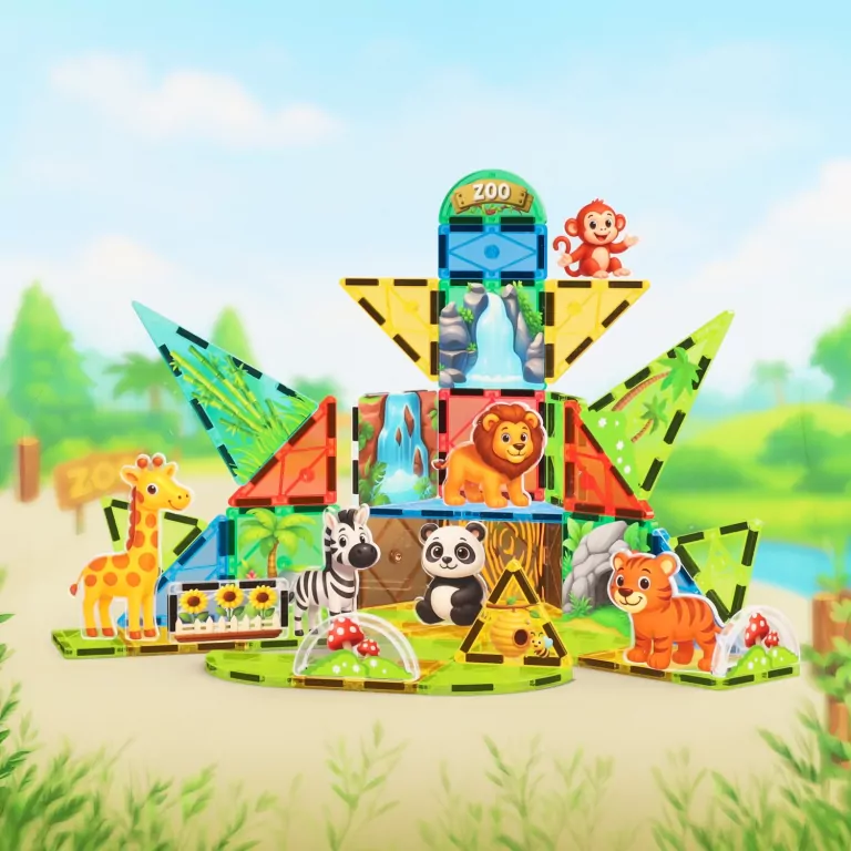 KLOCKI MAGNET ZOO 52EL 33X27X6 MC PUD 8 - tantis.pl