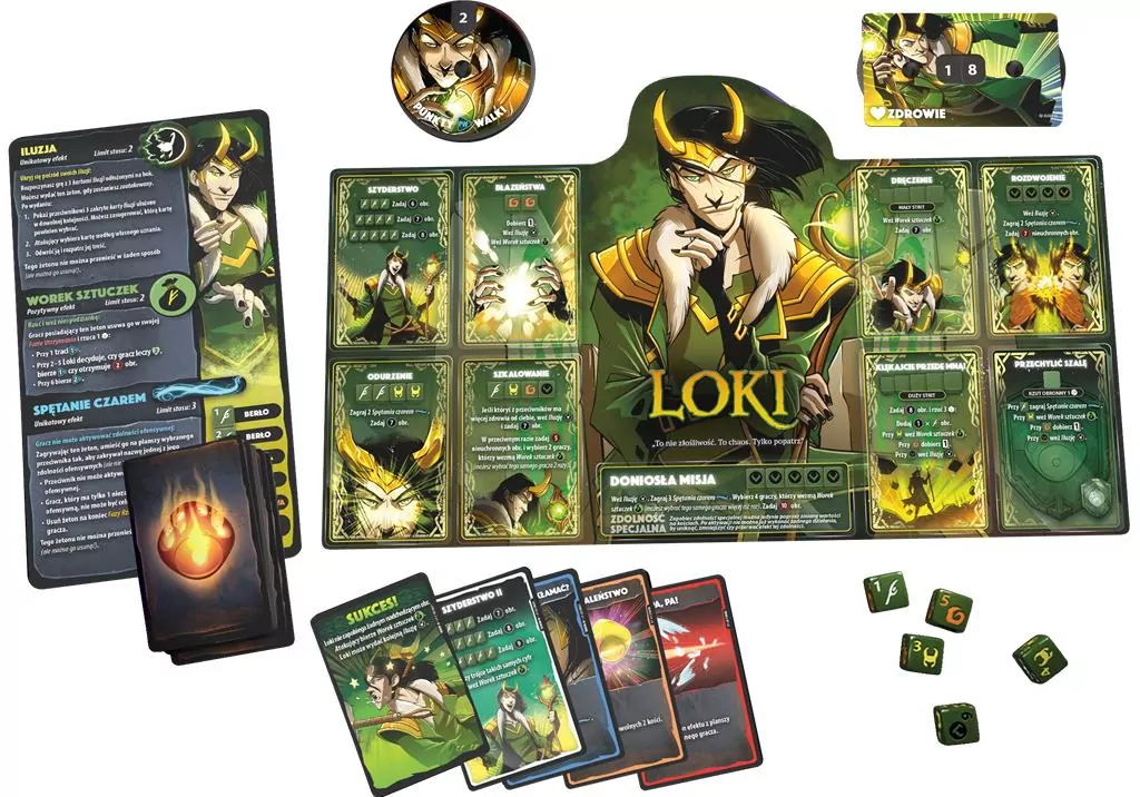 Dice Throne Marvel: Box 1 (Scarlet Witch, Thor, Loki, Spider-Man) - tantis.pl