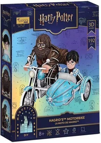 Puzzle 3D Harry Potter Motocykl Hagrida - tantis.pl