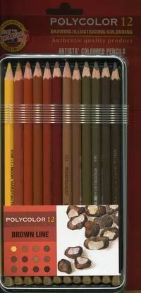 KREDKI POLYCOLOR 3822 12 SZT LINIA BRĄZY OP. METALOWE - tantis.pl