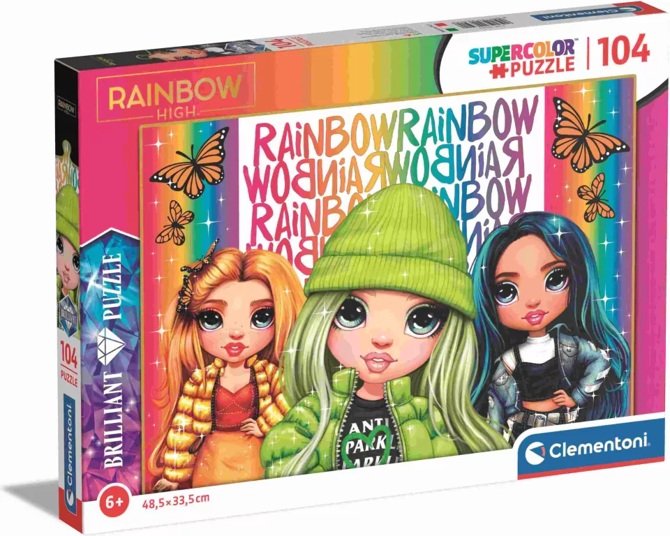 Puzzle 104 Brilliant Rainbow High - tantis.pl