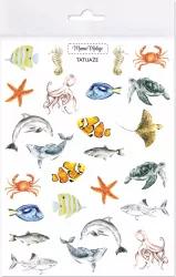 Tatuaże zmywalne. Zwierzęta mórz i oceanów