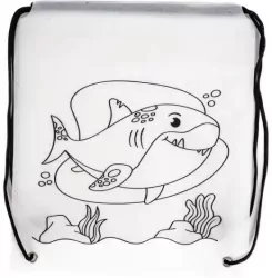 Worek szkolny do malowania Tinting rekin