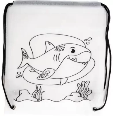 Worek szkolny do malowania Tinting rekin