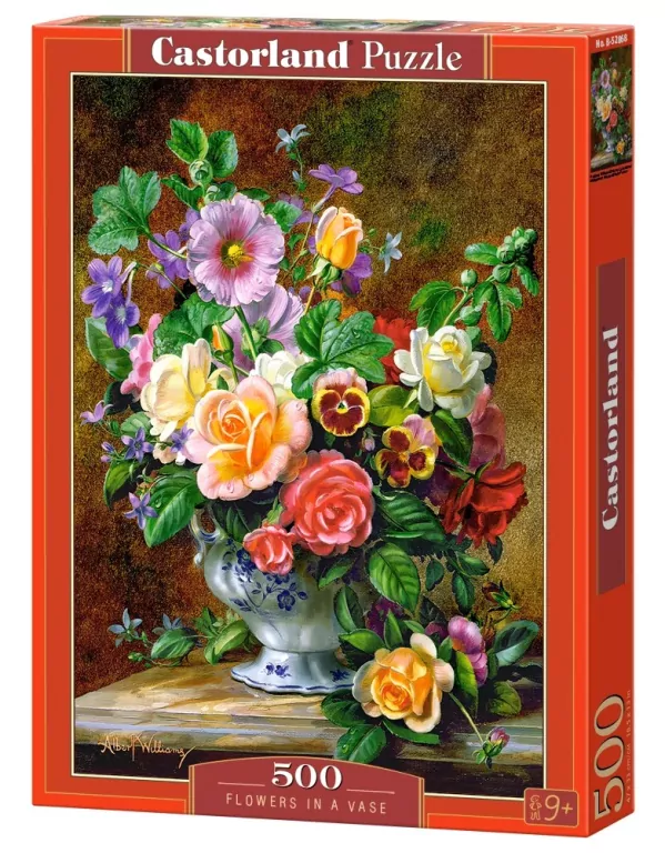 Puzzle 500. Kwiaty w wazonie B-52868 - tantis.pl