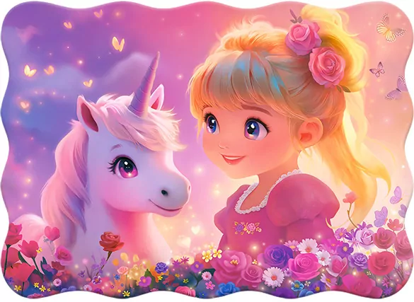 Puzzle 30 Princess with Unicorn CASTOR - tantis.pl