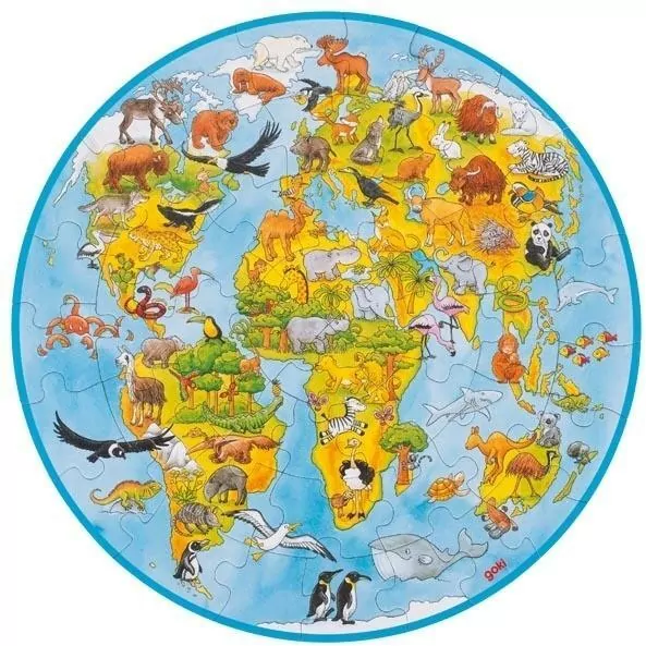 Puzzle XXL świat okrągłe - tantis.pl