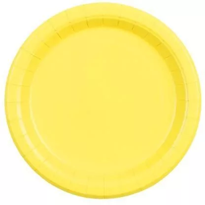 Talerzyki papierowe żółte 18cm - tantis.pl