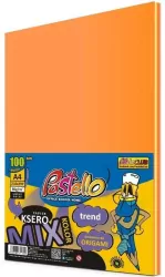 Papier ksero A4 80g 5 kolorów pomarań 100 arkuszy