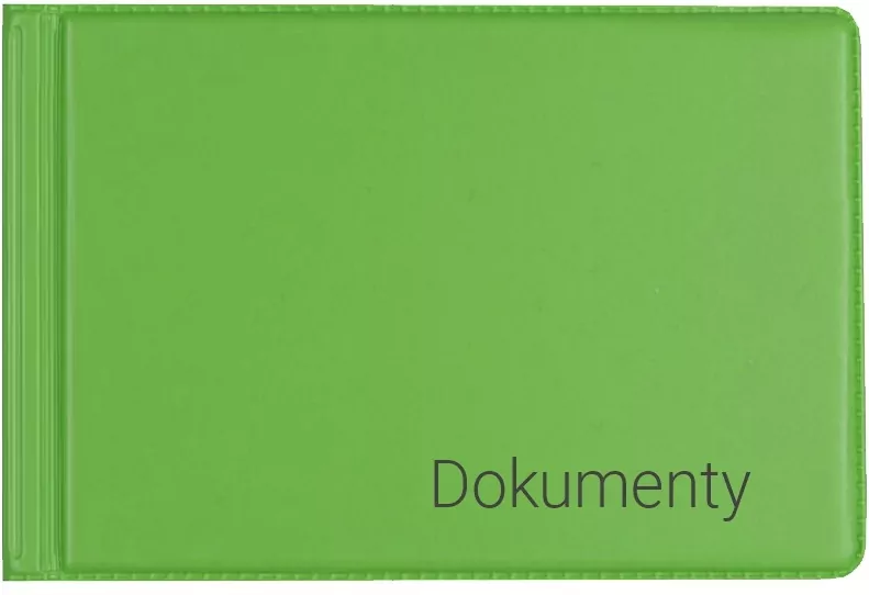 Okładka na dokumenty małe grass - tantis.pl