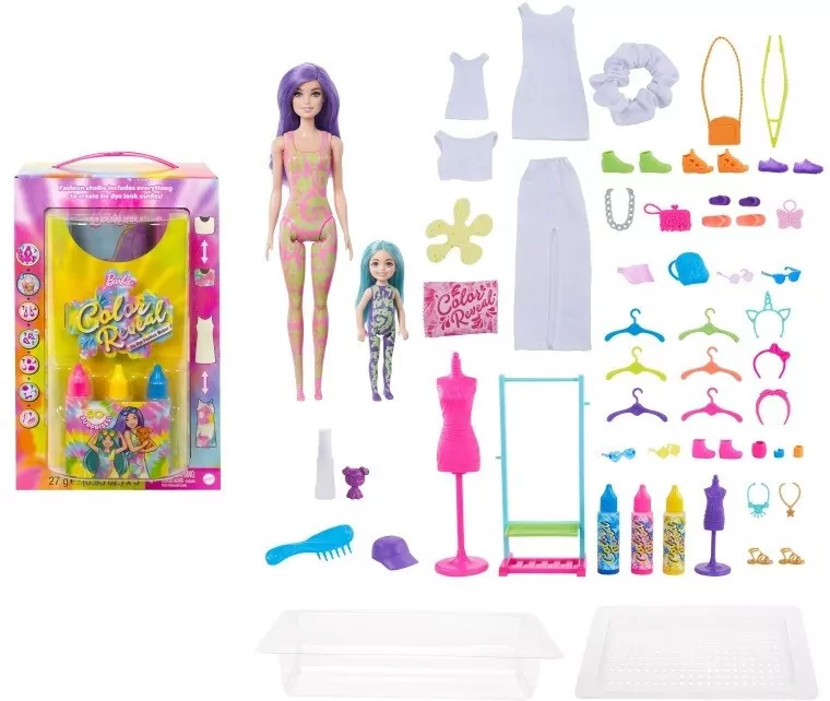 Barbie Color Reveal. Tie Dye Fashion Maker - tantis.pl