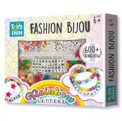 Fashion Bijou. Rainbow Letters. Zestaw koralików. ToysInn