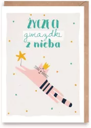 Kartka urodzinowa Gwiazdka z Nieba, eko koperta