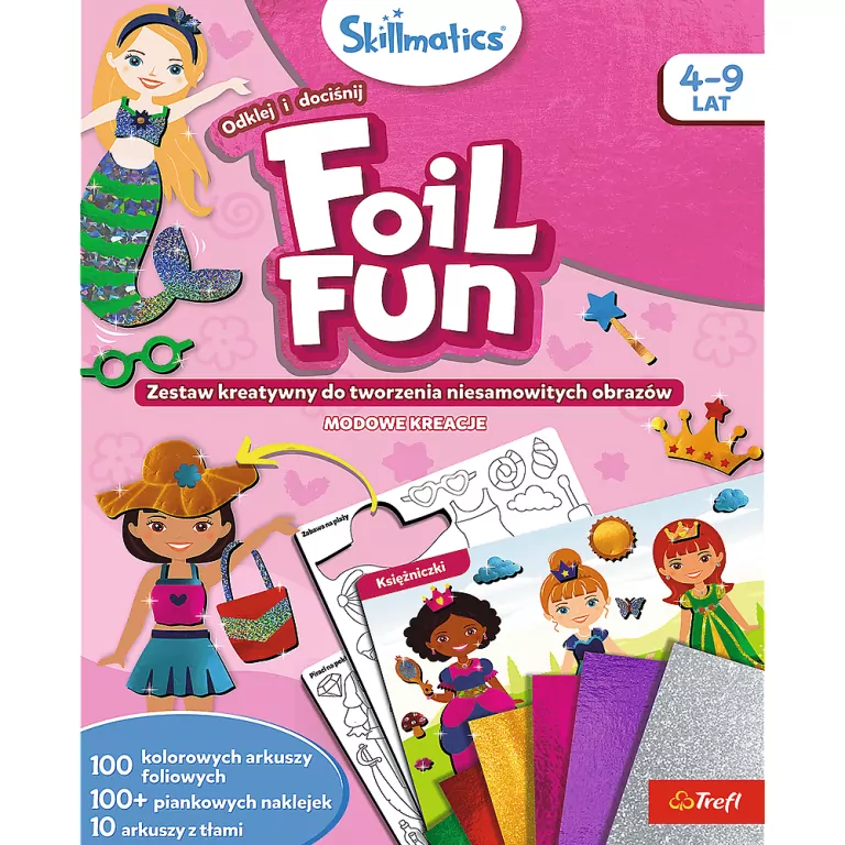 Zestaw Skillmatics Foil Fun Modowe Kreacje TREFL - tantis.pl