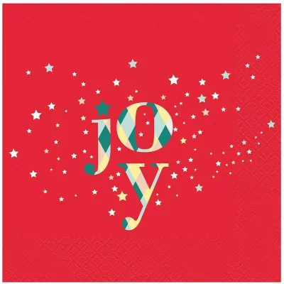 Serwetki Joy czerwone 33x33cm