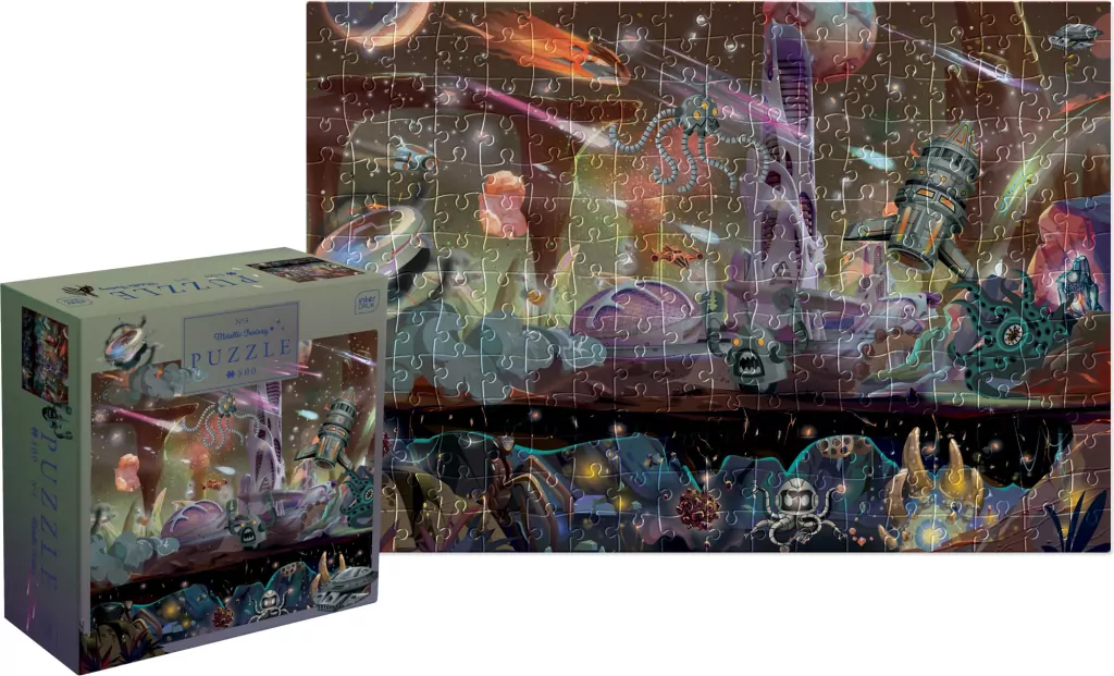Puzzle 500 elementów. Metallic Fantasy Space Quest - tantis.pl